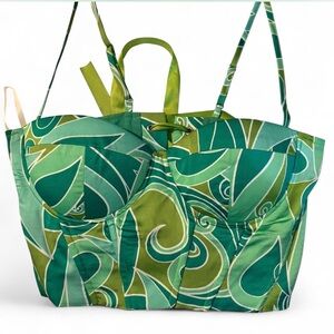 Green Patterned Women's Corset Top